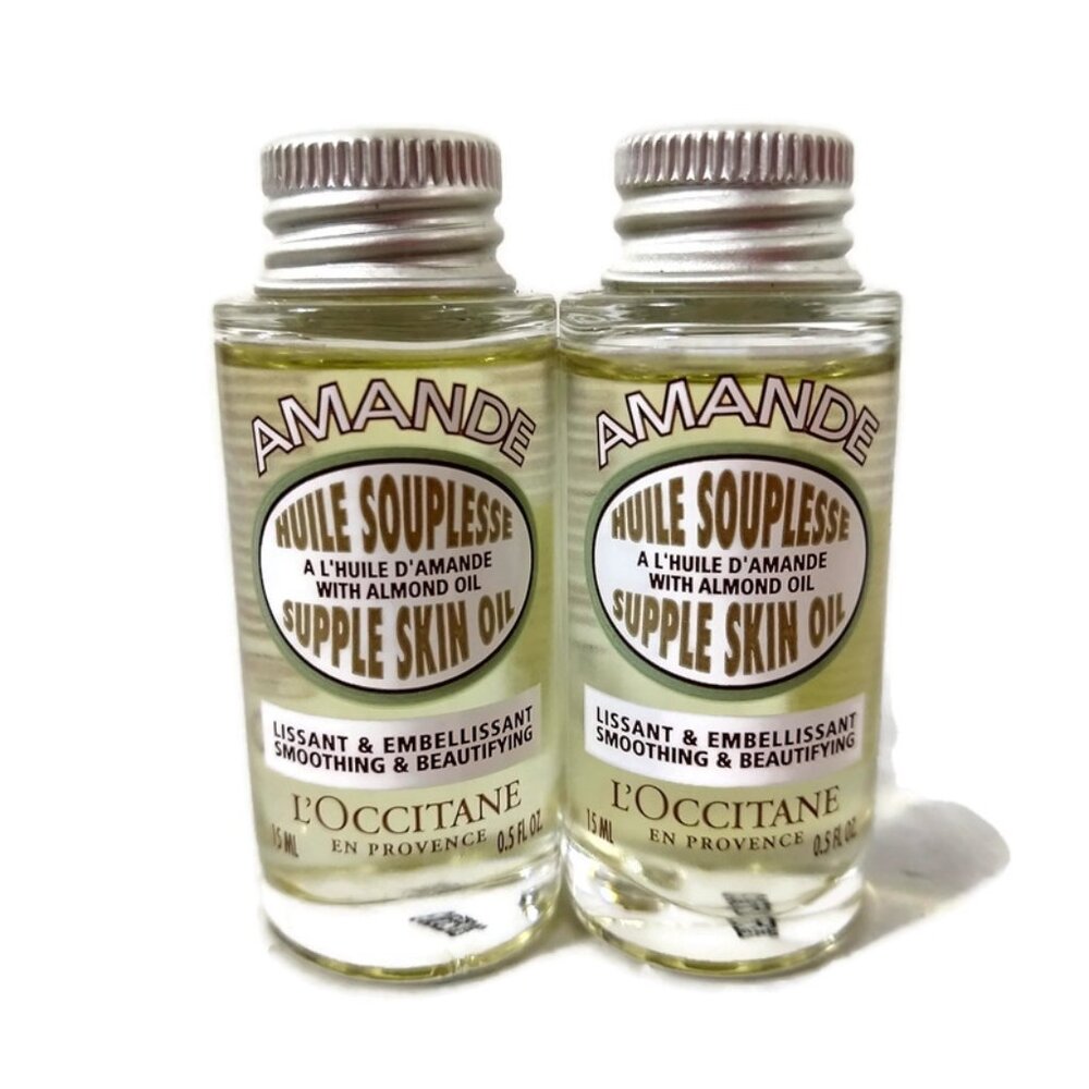 L'Occitane Almond Supple Skin Oil -15 ML X 2 NIB
